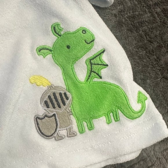 Baby Fleece Dinosaur Theme Robe - Picture 1 of 4